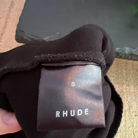 RHUDE Traxedo Pants - Green and Gold Stripes
